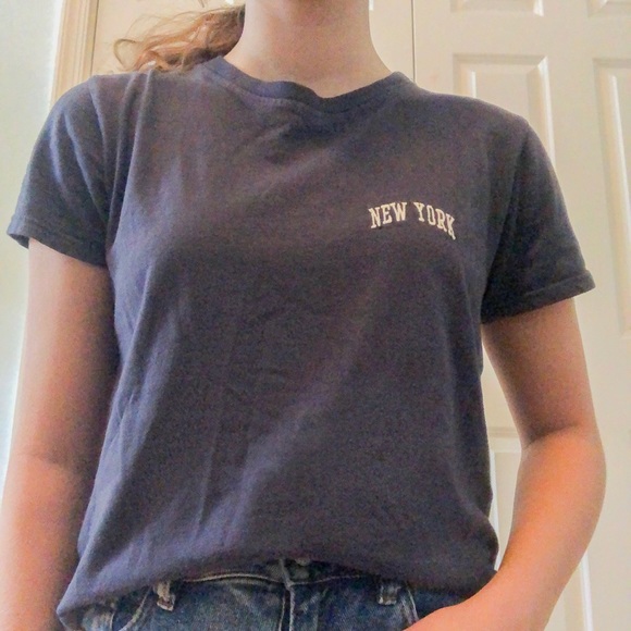 Brandy Melville Tops - Brandy Melville New York navy t-shirt